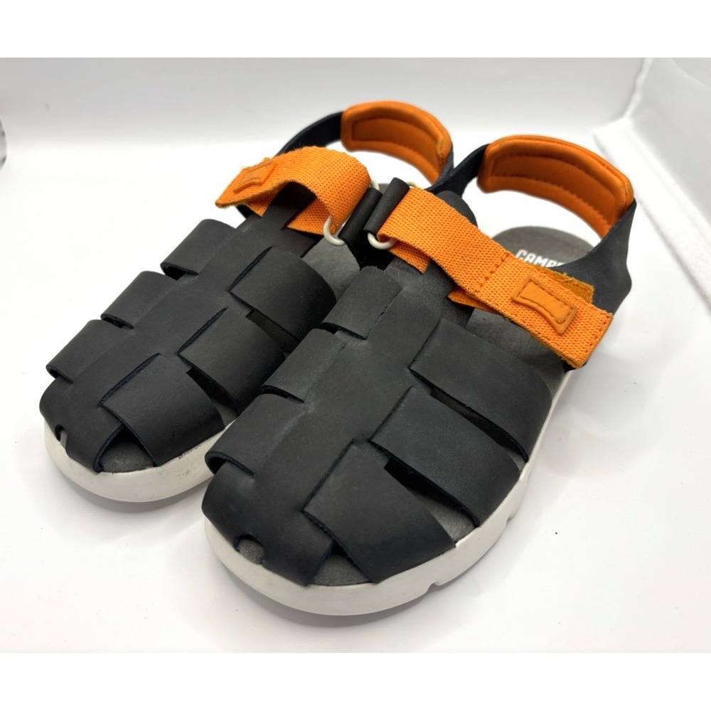 CAMPER Oruga Kids Sandals Summer Hiking - US Size 12.5/EU 31 Black Orange